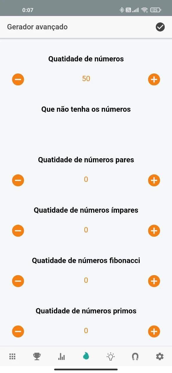 Estatística Resultado Mania UP screenshot